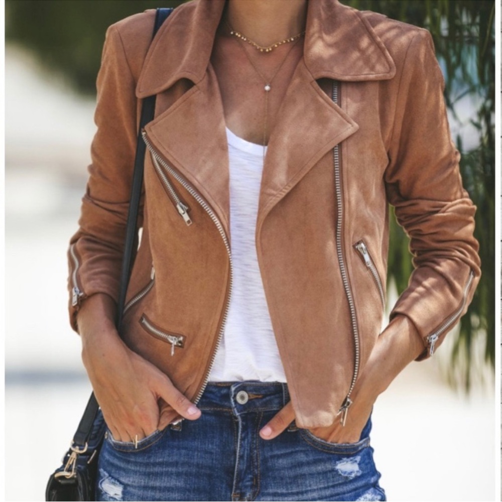 VICI collection suede biker jacket